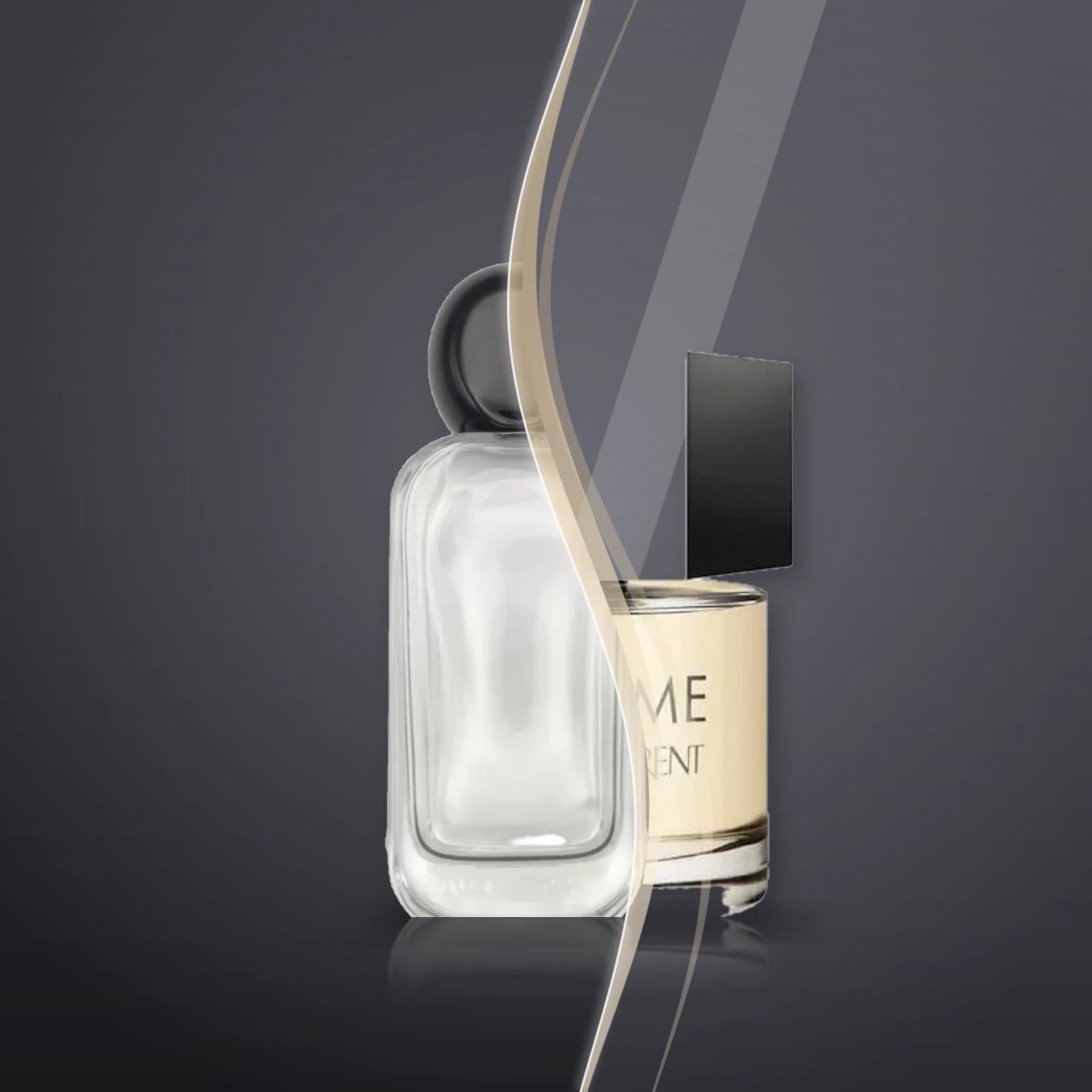 Shagaf's bottle and the original L'HOMME, blended into one picture
